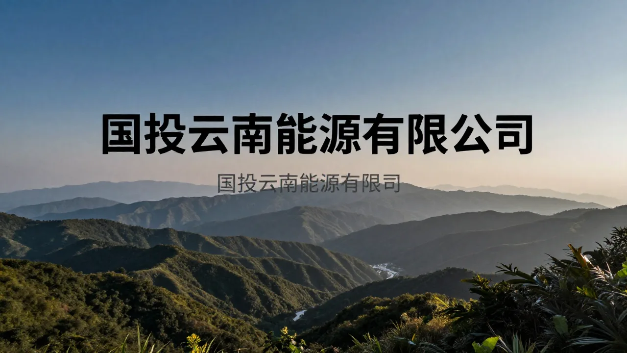 国投云南新能源有限公司 首页主视觉